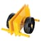 Vestil Yellow Adjustable Panel Dolly 1000 lb Capacity Glass-Filled Casters PLDL-ADJ-8GFN - alternate 2